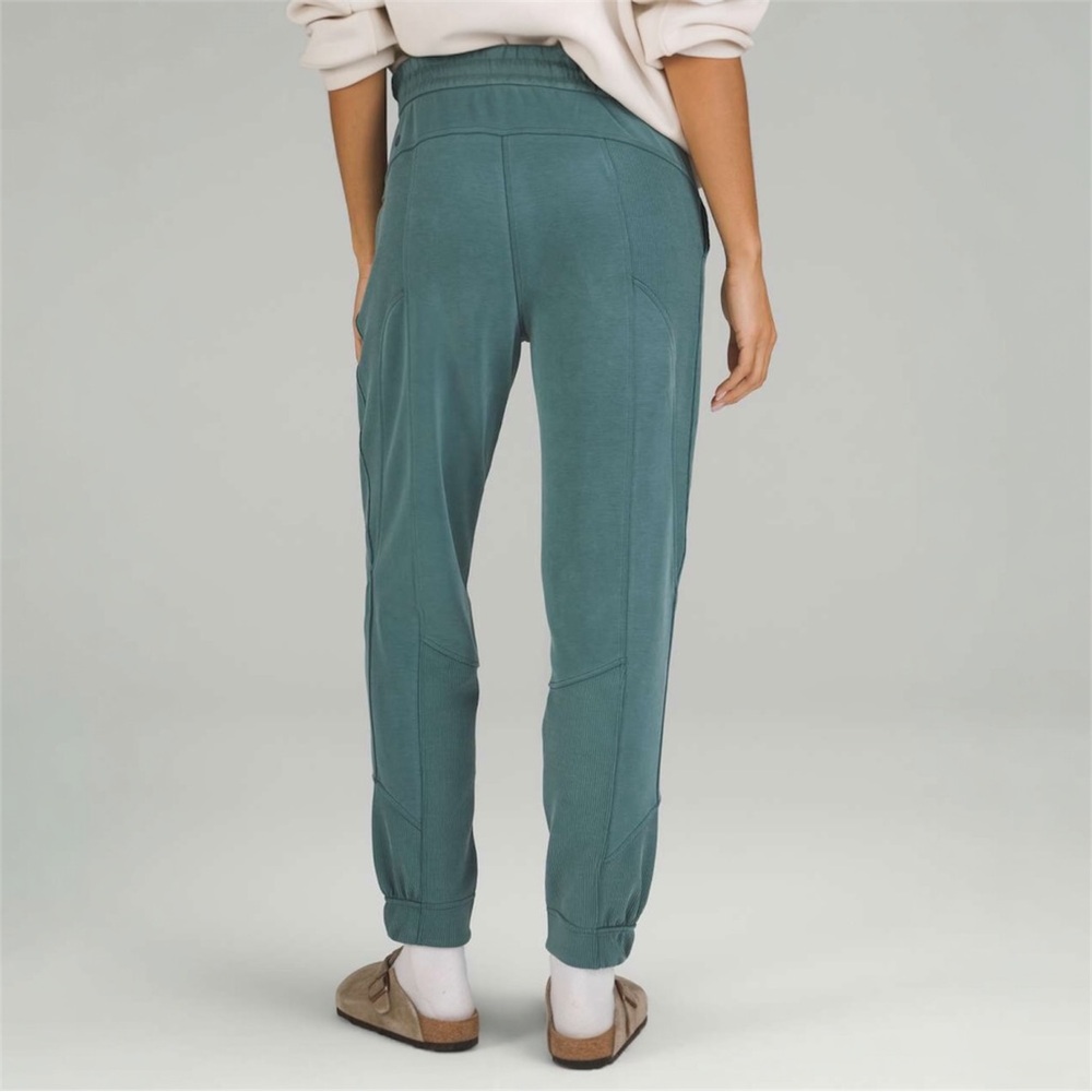 Lululemon Brushed Softstreme Ribbed High-Rise Jogger•Green Jasper - Picture 2 of 16